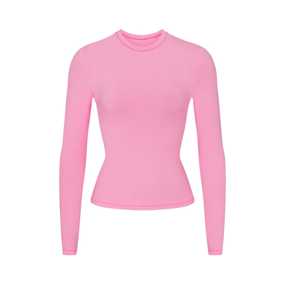 SKIMS Cotton Jersey Long Sleeve T-Shirt